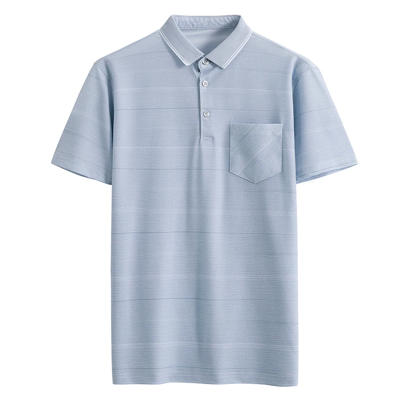 

2024 Elegant Fashion Harajuku Slim Fit Ropa Hombre Loose Casual All Match T-shirts Solid Button Pockets Short Sleeve POLO Shirt