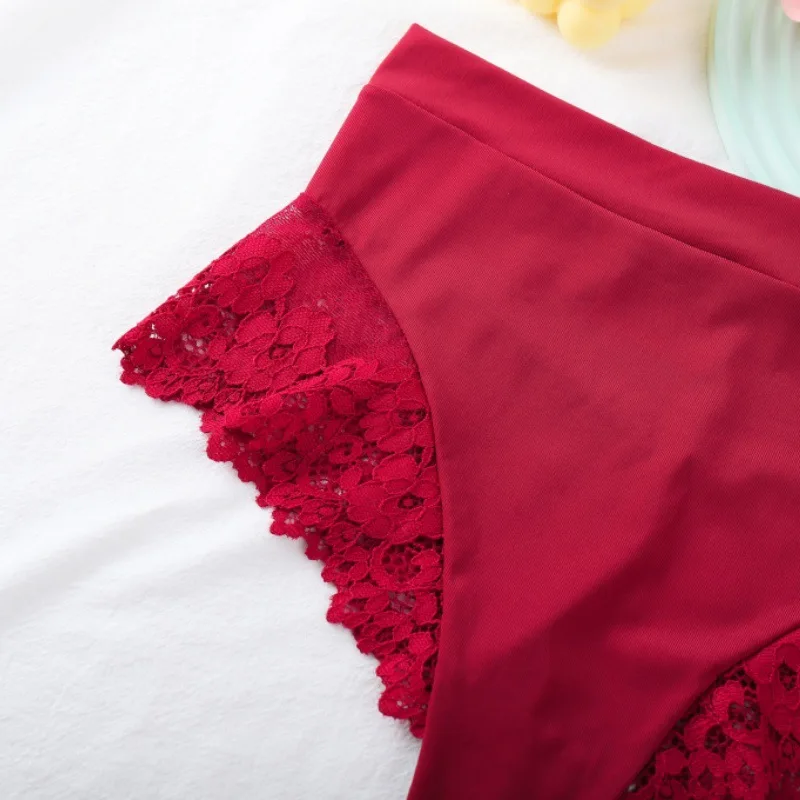 high waist lace thong flat lay