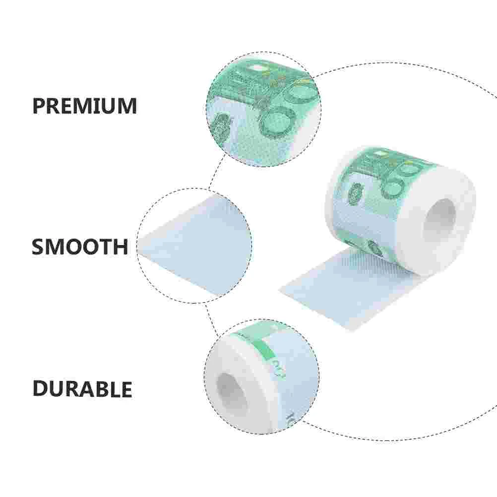 2 Rolls Toilet Paper Absorbent Napkin for Home Camping No Pigment Tissue Printed Napkins