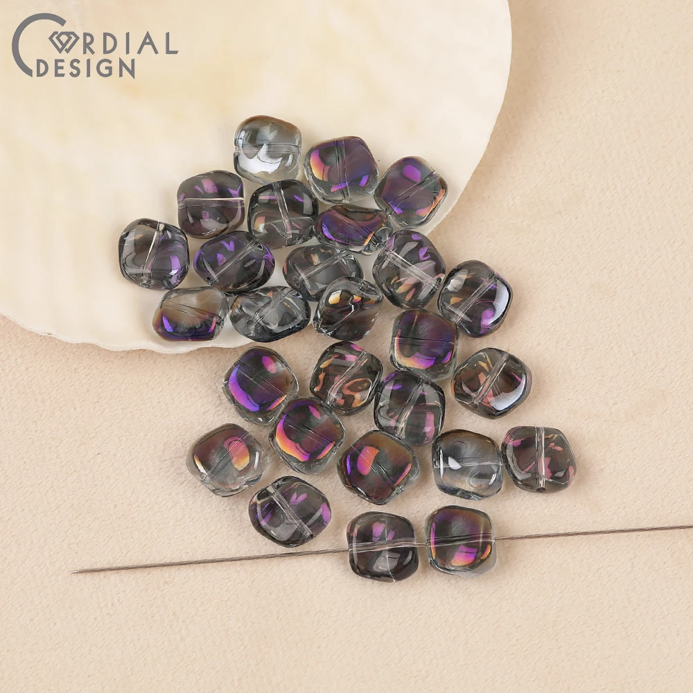 Cordial Design 11*11MM 300pcs DIY Glass Bead/Geometry Shape/Hand Made/Aurora Effect/Beads Making/Jewelry Findings & Components 33 Cordial Design 11*11MM 300pcs DIY Glass Bead/Geometry Shape/Hand Made/Aurora Effect/Beads Making/Jewelry Findings & Components - cordial
