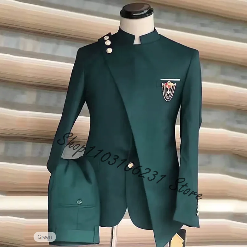 Formal Men's Suit Wedding Tuxedos 2 Piece Suits Jacket Pants Professional Customized Male Blazer Groom Wear Trajes De Hombre
