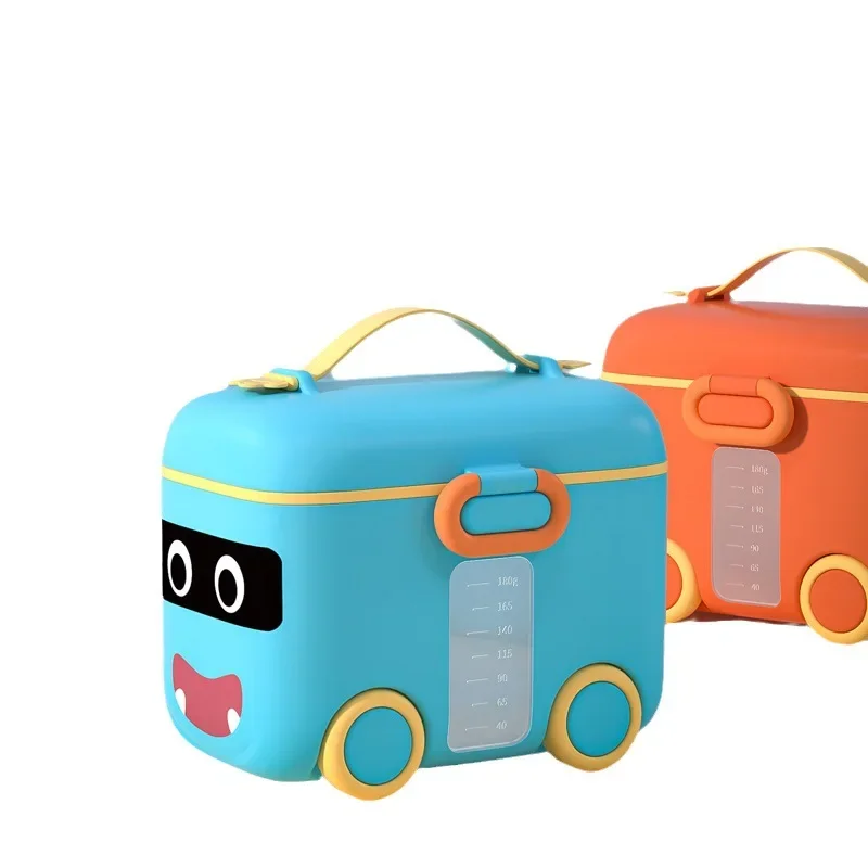 Portable Milk Powder Formula Dispenser Food Container Storage Feeding Boxes for Baby Kids Toddler Grid Baby Food Storage Box baby food storage containers,portable food storage box,baby milk powder dispenser