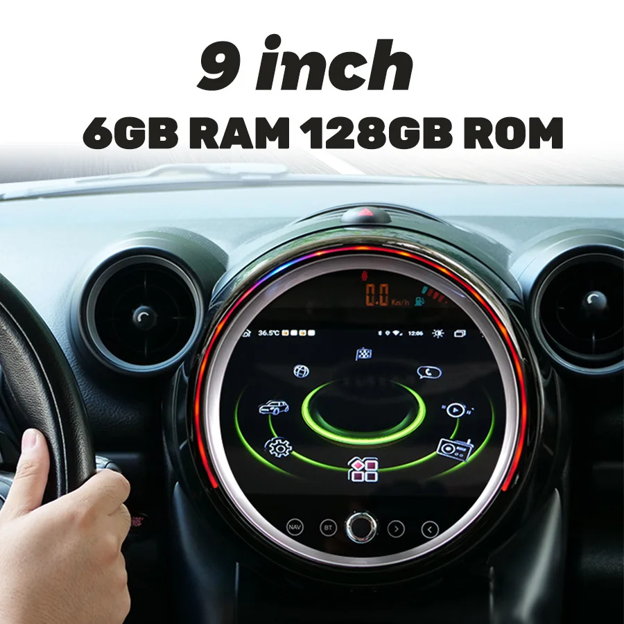 Autoradio 7 9 Lecteur multimédia Capacitance Récepteur radio à écran  tactile pour countryman mini r60 2014 Voiture Android Mini Cooper  Enregistreur