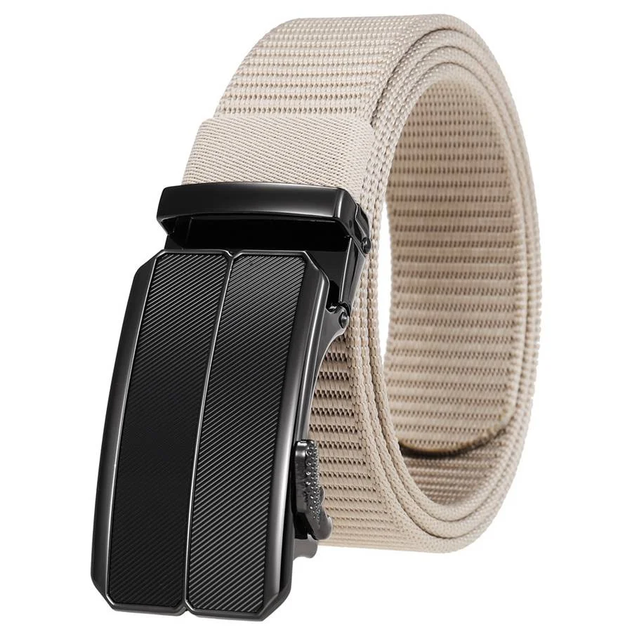 Cintura Da Uomo Vintage Cinturino In Pelle Cintura Da Uomo Cintura Non Porosa Senza Denti Fibbia Automatica Cintura Casual Cintura In Nylon