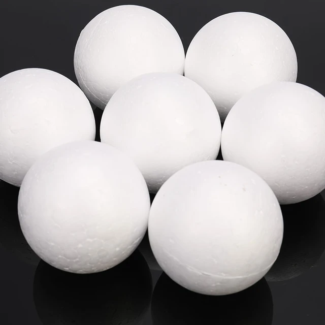 10X White Foam Balls Spheres 3 inch Bulk - Smooth Round Polystyrene  Styrofoam Balls Materials for Arts Craft Use DIY Ornament - AliExpress
