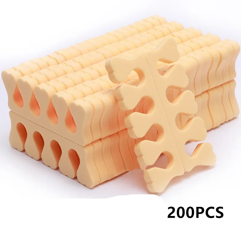 50/100/200PCS Fingers Foots Sponge Nail Art Toe Separators Soft UV Gel Polish Beauty Tools Manicure Pedicure Pack Nail Kits ﻿