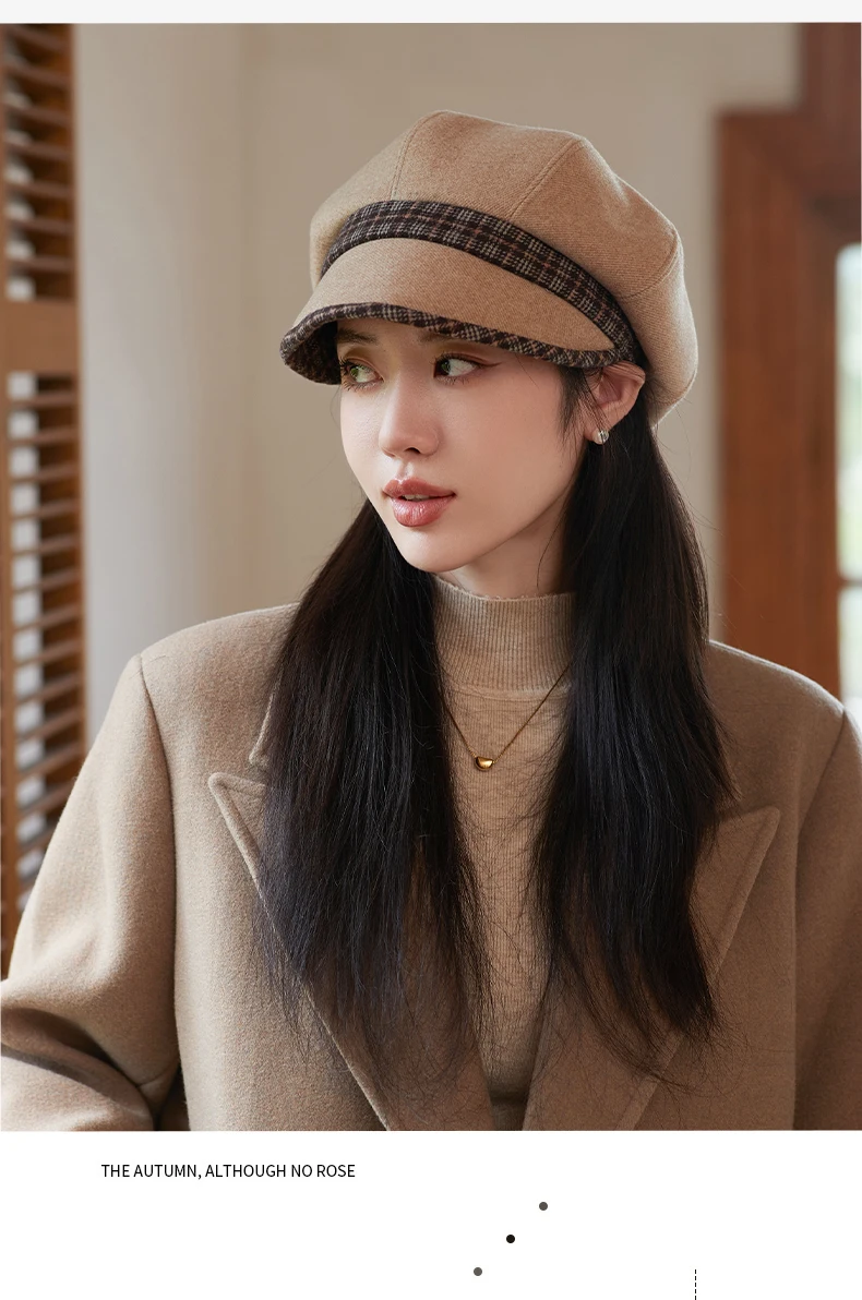 Unisex Autunno Inverno Newsboy Uomo E Donna Caldo Tweed Cappello Ottagonale Per Uomo Detective Cappelli Retro Coppole Chapeau_voghion.com