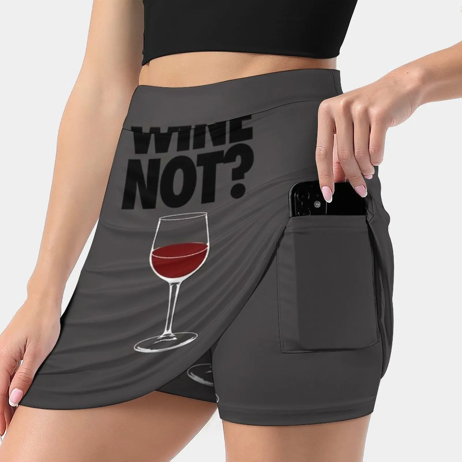 

Wine Not  Women's skirt With Pocket Vintage Skirt Printing A Line Skirts Summer Clothes Wine Not Awesome Epic Top Selling