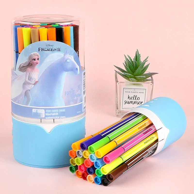 Washable Watercolor Pen Disney CHILDREN'S Stationery Elementary School Student Drawing Graffiti Color Pen Children's Day Gift