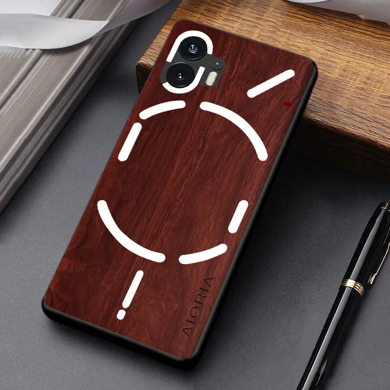 Stylish Wooden Pattern PU Leather Phone Case Cover