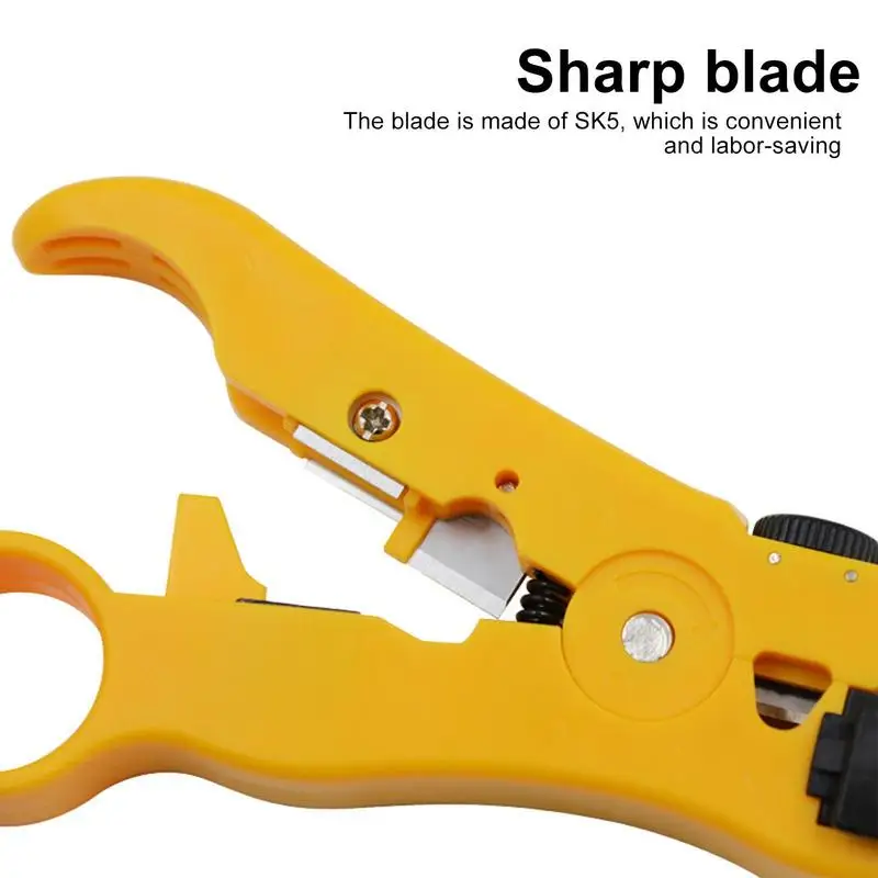 Wire Stripper Coaxial Cable Cutter Universal Prepping Tools Multifunctional Wire Strippers for Coaxial Cables Network Cables wire stripper tools multi functional tools electrician tools