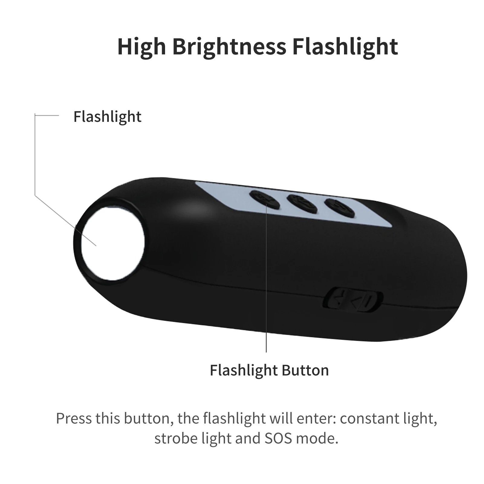 Ultrasonic Dog Repeller Portable Chargeable Dog Drive Device with with Smart High Brightness Flashlight Training Device