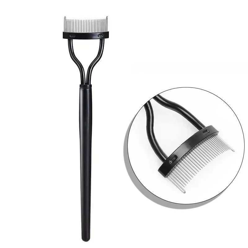 Eyelash Curler 1pc Eyelash Separator Metal Teeth Foldable Eye lash Curler Beauty Makeup Stainless Eyelashs Brush Comb Mascara Curl Make up Tool