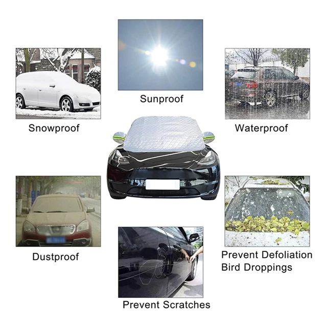 Vastag Autó Kültéri Hótakaró Extra Nagy Szélvédő Motorháztető Védelem Borító - Image 3