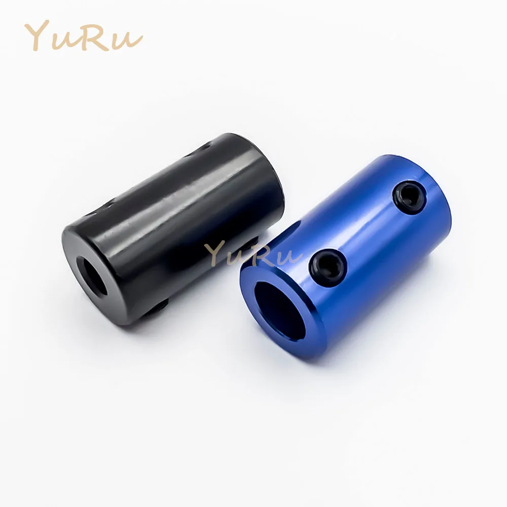 Shaft Coupler Shaft Connector Rigid Shaft Coupler D14L25 Rigid Top Wire Coupling Aluminum Alloy Bore 3/4/5/6/6.36/7/8mm D14 L25 Shaft CNC Jaw Shaft Motor Coupling Black/Blue 1PCS