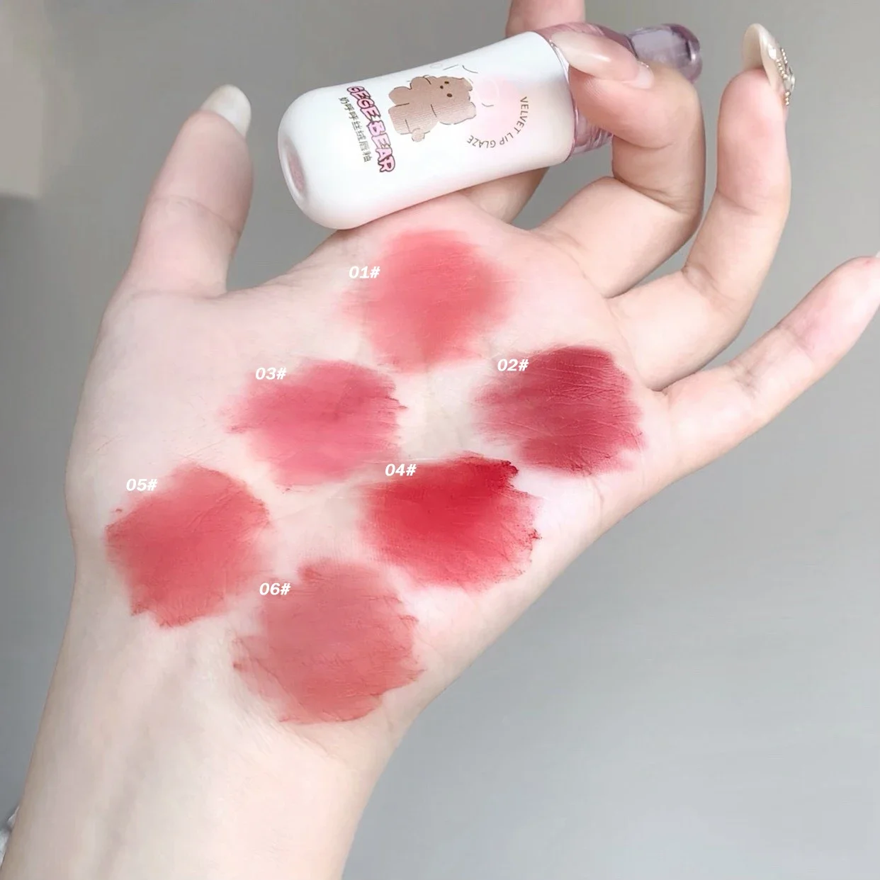 Velvet Matte Lip Gloss Moisturizer Non-Stick Cup Dyeing Lipstick Waterproof Long Lasting Lip Tint Mud Korean Cosmetics 6Colors lip gloss lip makeup lip glaze lip tint