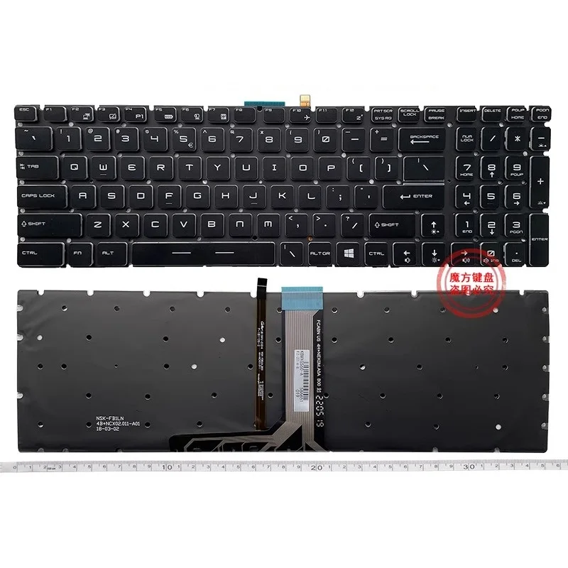 

Новая клавиатура для ноутбука MSI GT62 GE62 GS60 GL60 GP62 GT72 GE72 GS63 GL62 GP72 с подсветкой