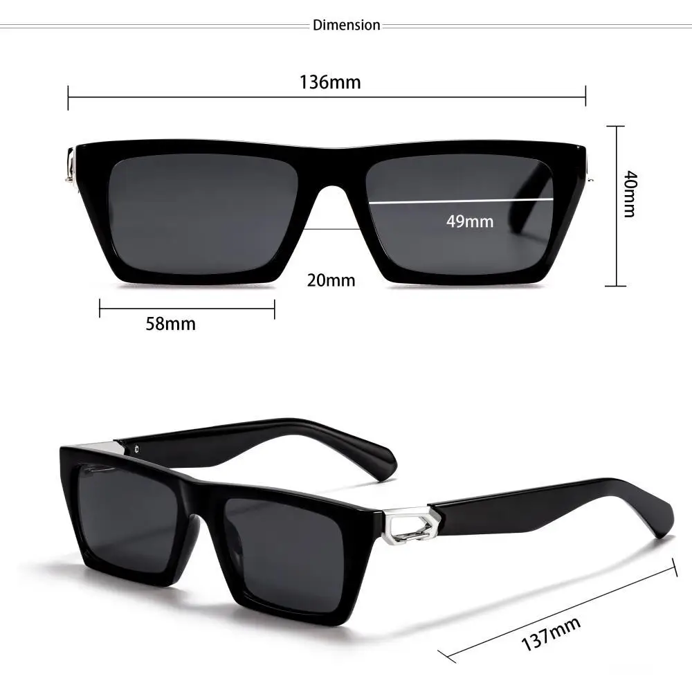 CATERSIDE Männer Optische Sonnenbrille Hohe Qualität Rechteckige Linse Brillen frauen Angepasst Geschenk Suneyeglass UV400 – Detail 2