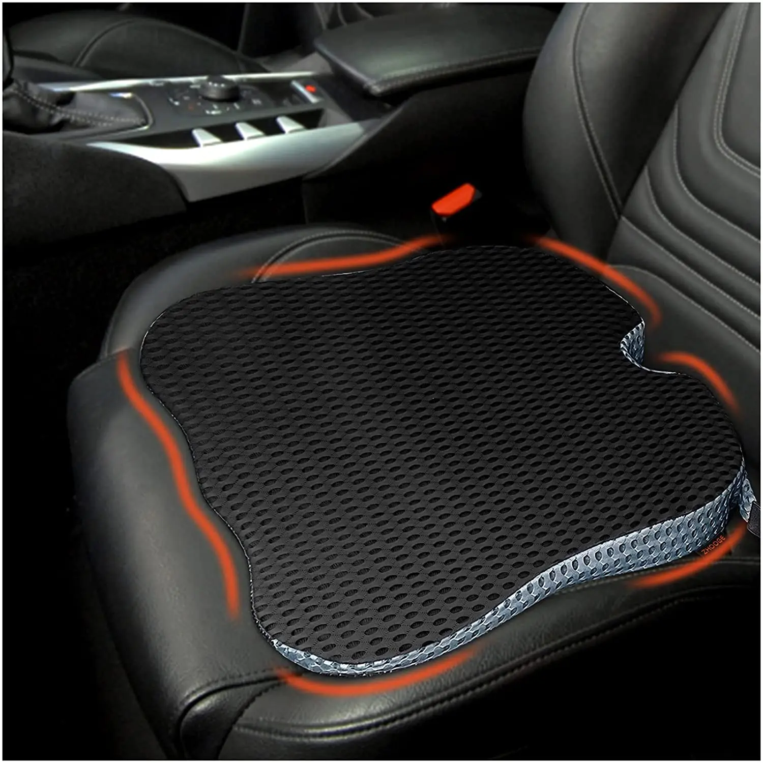 Breathable Memory Foam Car Cushion For Back Pain Coccyx Orthopedic Car Office Chair Wheelchair support Tailbone Sciatica Relief