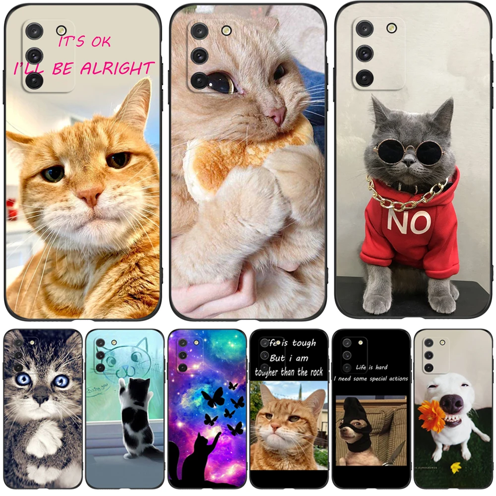 Per Samsung Galaxy S10 Lite Custodia Cover Per Telefono Per Samsung S10 Lite S 10 Lite Sm-G770F Custodia In Tpu Nero Funny Cat