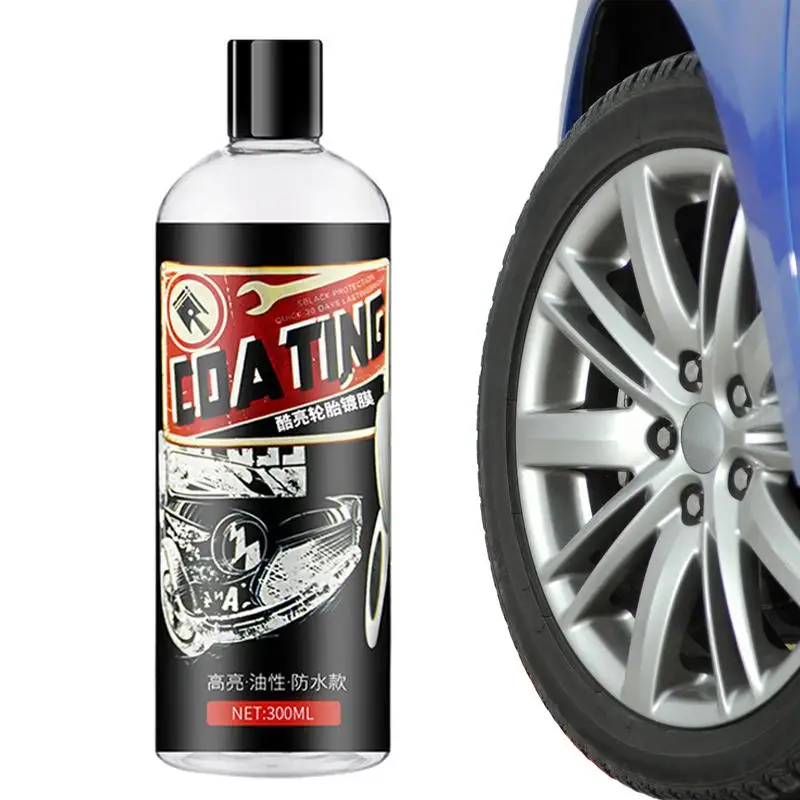 

300ml Tire Coating Spray Hydrophobic Sealant Wax For Car Wheel Auto Care Re-black Shine Chemistry Filler Car Detailing Supplies