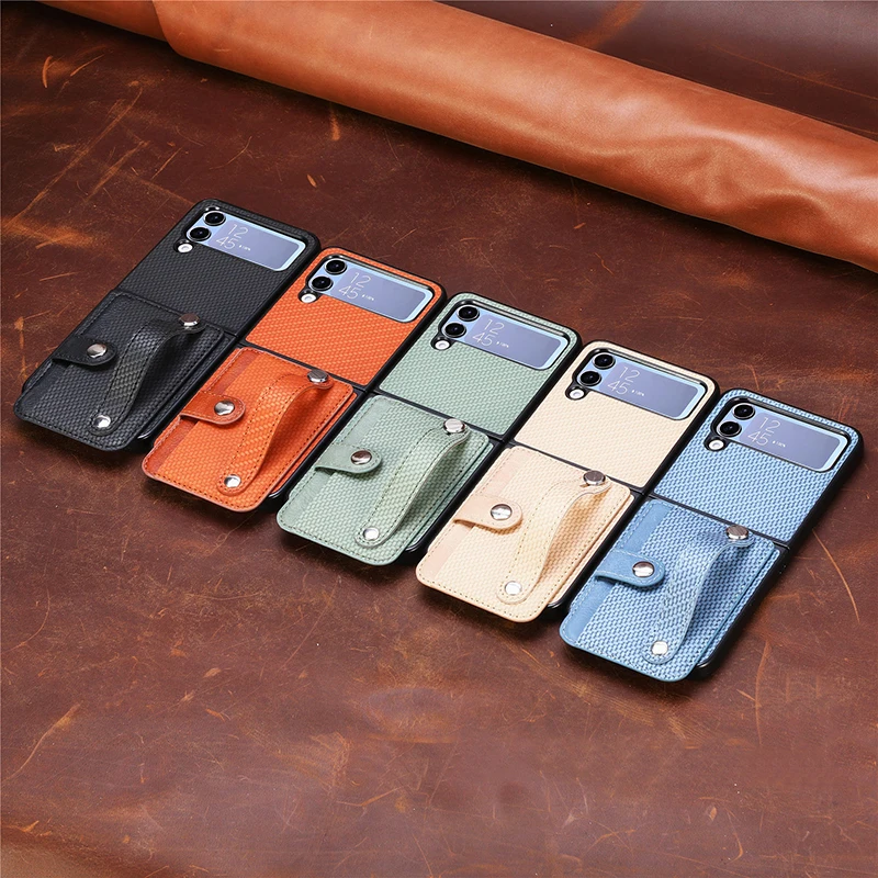 Per Samsung Galaxy Z Flip 4 3 Custodie Per Telefoni Antiurto Pieghevoli Di Lusso Per Galaxy Z Flip 2 Custodia Per Cellulare Multifunzione