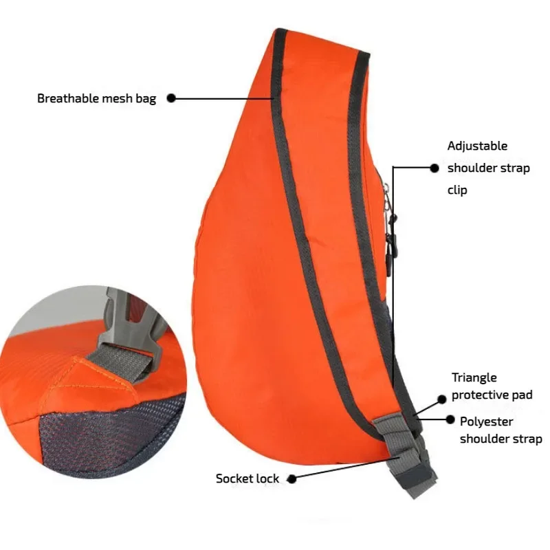 Male Female Sport Messenger Single Shoulder Crossbody Bag Outdoor Hiking Waterproof Chest Pack Men Bag