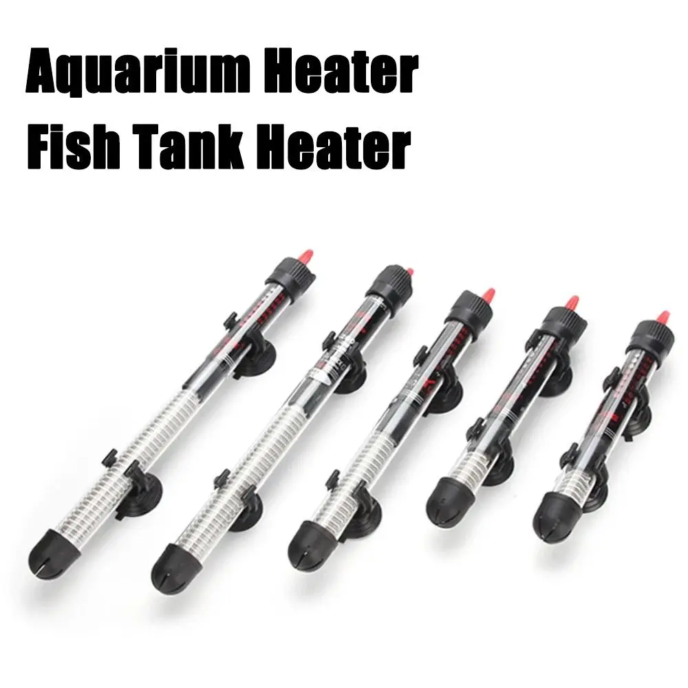 

Glass Aquarium Thermostat Heater Rod with 2pcs Suction Cups Adjustable Temperature Fish Tank Heater 25W/50W/100W/200W/300W
