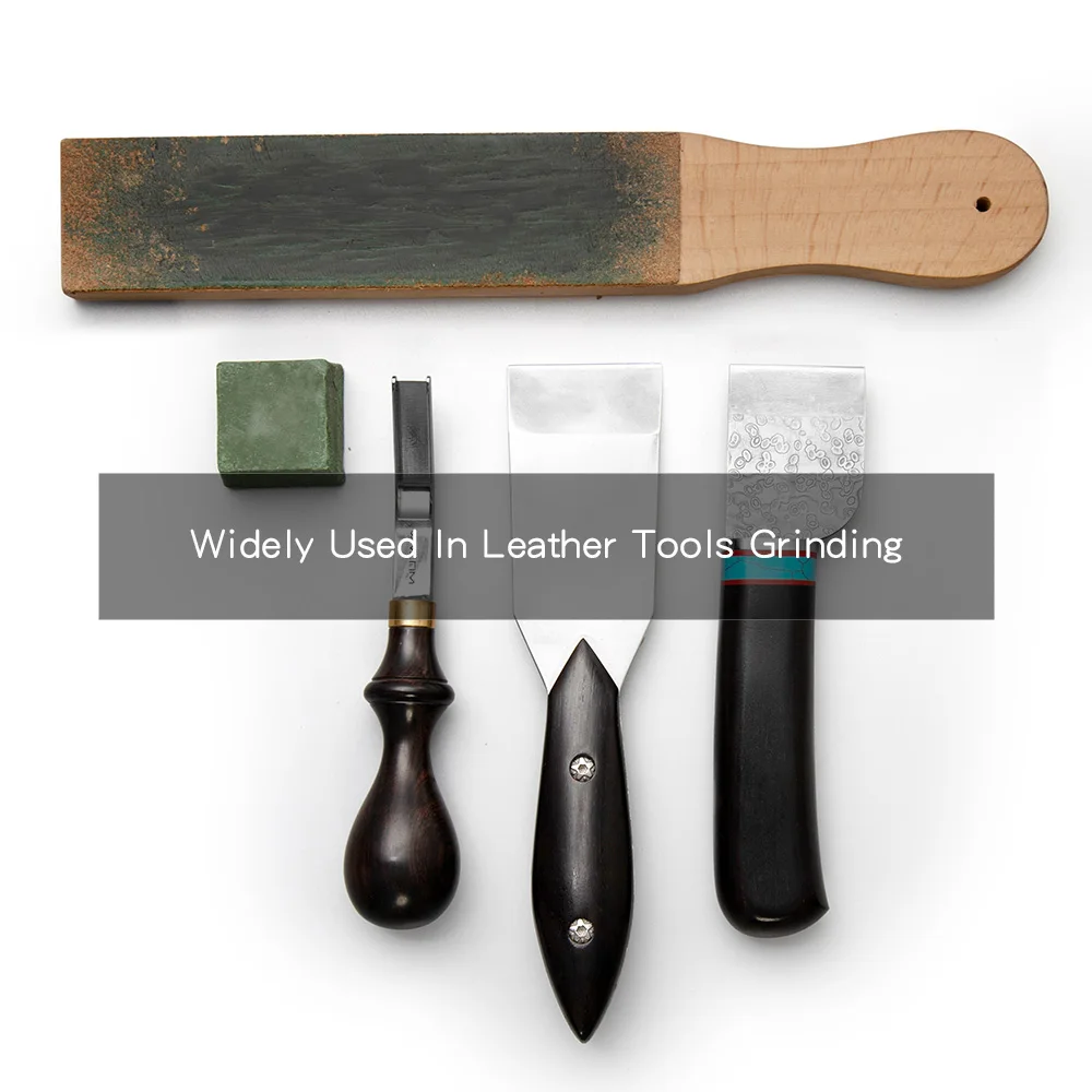 WUTA Leather Knife Sharpener Sharpening Strop Tool Black Wood Razor Polishing Board Fine Grinding with Polish Compound 8 Color leather knife sharpener