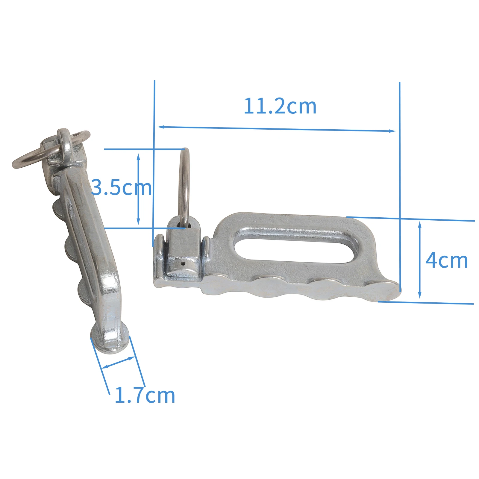 Tie down belts 2PCS L-Track Double Stud Tie Down Fitting Trailer Cargo End Ring Bolt Tie Down Anchor Point Rail Loading Securing Tools