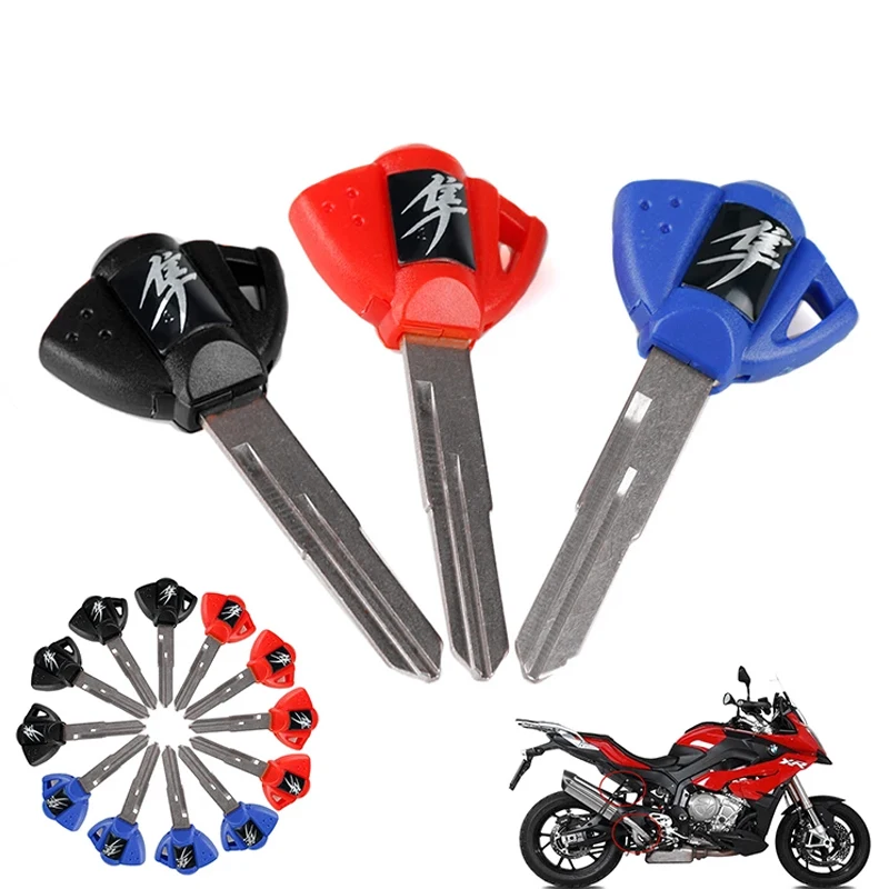 Motorcycle Blank Key Motorcycle Embryo Blank Key for Suzuki GSXR 400 600 750 1000 1300 K1 K2 K3 Uncut Blank Key Without Chip Accessories