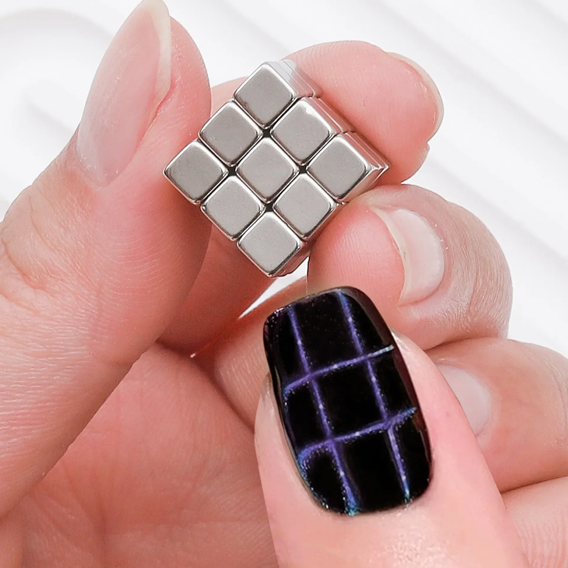 Magnetic Nail Art Tools Multi-function Cube Magnet Nail Art Cat Eye Chessboard Starlight Nail UV Magnetic Attraction Magnets Manicure DIY Tool