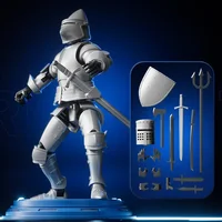 Knight Action Figures Paladin 13 Jointed Movable Shapeshift Robot 3D Printed Mannequin Character Assembl Toys Kids Gifts 4