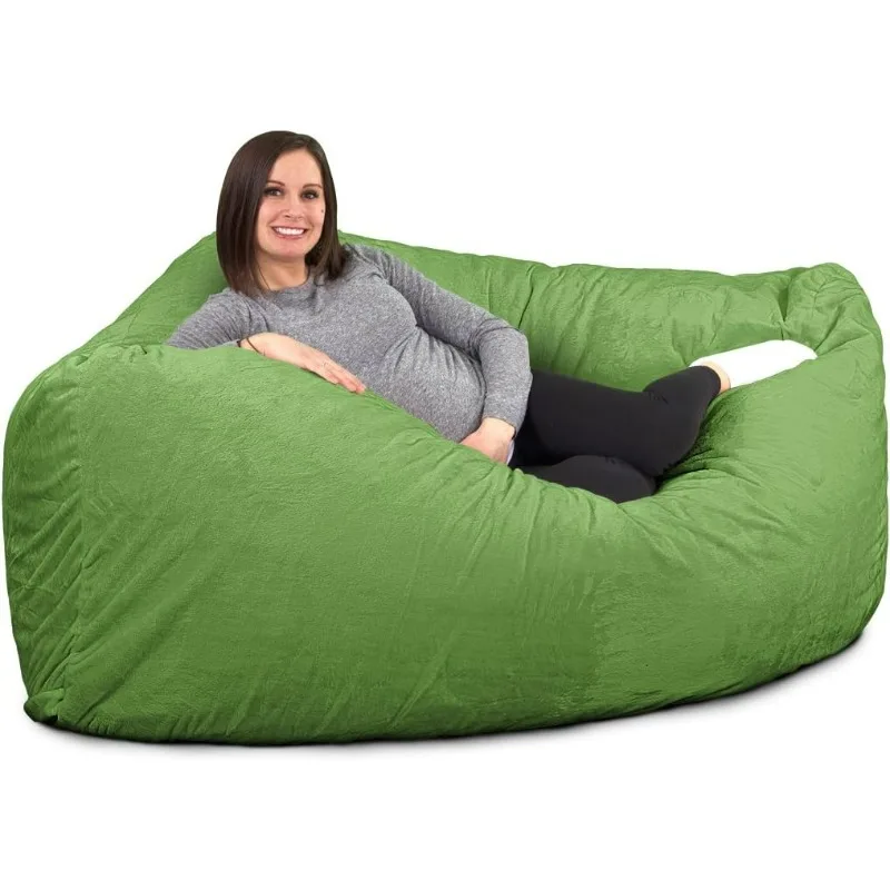 

ULTIMATE SACK Corner Sack Bean Bag Chair: Giant Foam-Filled Furniture - Machine Washable Covers, Double Stitched Seams