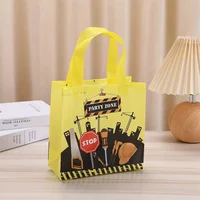 StoBag 24pcs Wholesale Cartoon Non-woven Tote Bags Fabric Gift Package Kids Child Waterproof Storage Reusable Pouch Party Favors 2