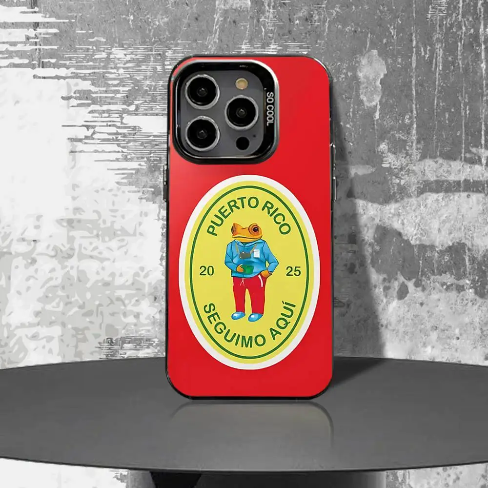 Sleek Black Matte Shockproof Phone Case with Bad Bunny Design