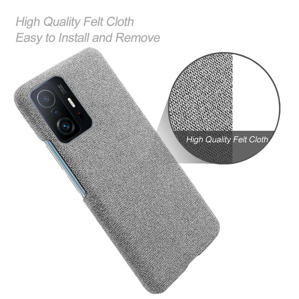 11T Pro Per Xiaomi 11T Pro Custodia 11T 11Tpro Cover Posteriore In Tessuto Di Lusso In Tessuto Per Xiaomi 11T Ultra 12X 12 Pro Mi 10 9T 8 Lite