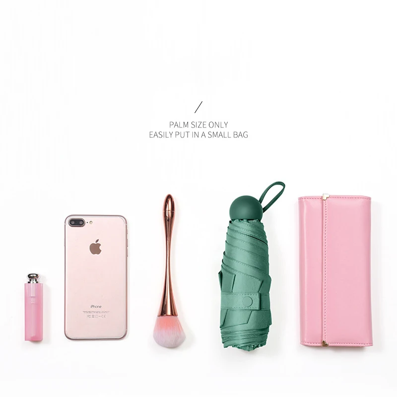 Ultralight And Compact Portable Capsule Umbrella UV Protection Umbrella Mini Five-fold