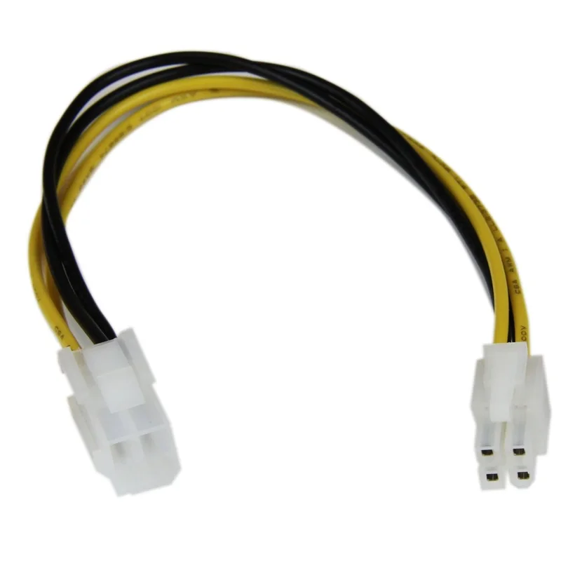 

20cm 4Pin Cable CPU Power Supply Extension Cord Cable Desktop ATX 4 Pin Male to 4Pin Female PC Connector Adapter Cable