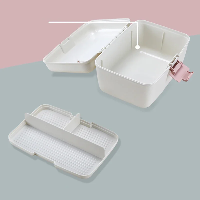 Portable Medicine Organizer Pills Storage Box Organizer Medicine Home Weekly Portable Multi Layer Drug Large Capacity