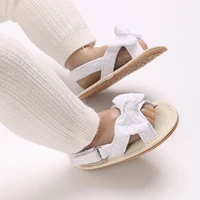 Fashion Newborn Infant Baby Girls Rubber Sandals Cute Summer Soft Sole Flat Princess Shoes Infant Non-Slip First Walkers 6