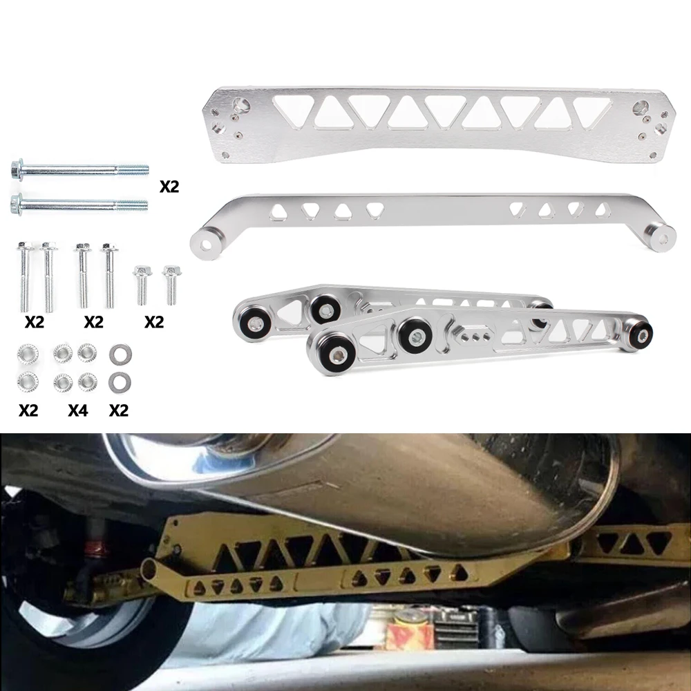 F7 Billet Rear Subframe Brace Control Arm LCA Tie Bar For 96-00 Honda Civic EK E - Foto 8
