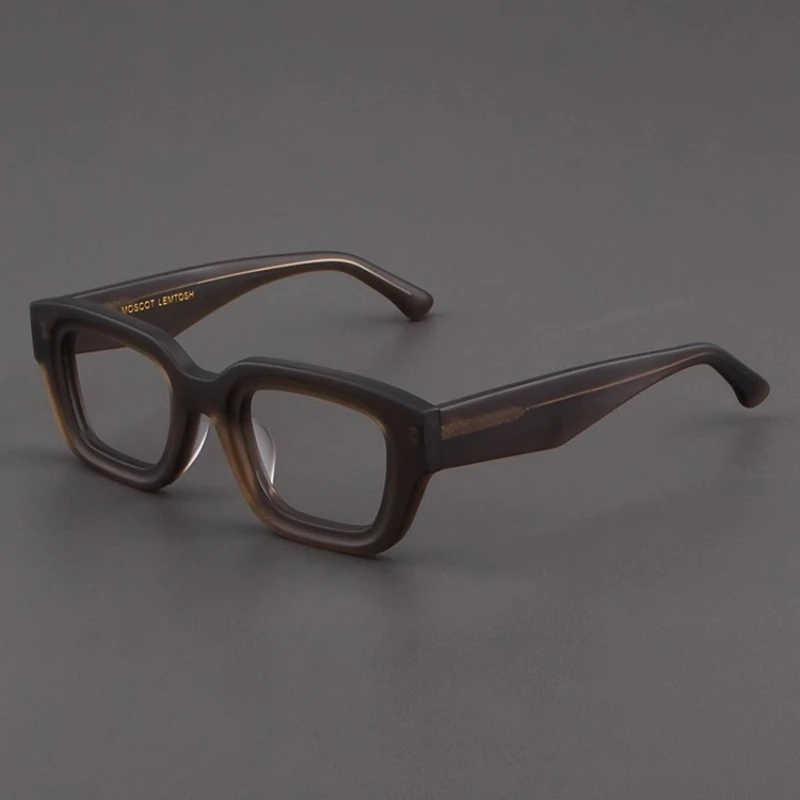 

Japanese Vintage Light luxury Frame Brand Design Acetate Thickened Quality Frame Glasses Square Men And Women Rescription Glass