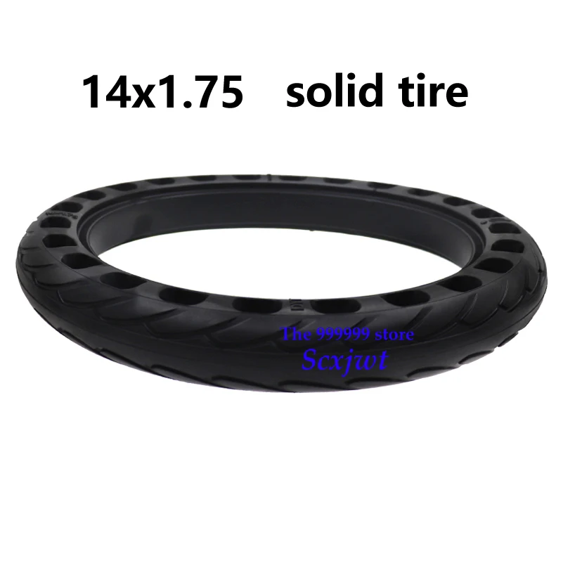Rubber Electric Bike Scooter Electric Bike Solid Tires 14 Inch