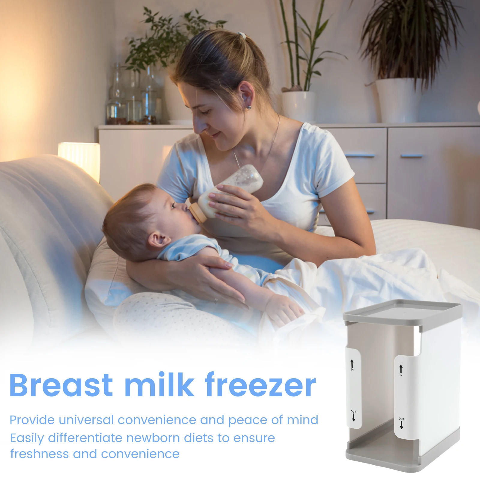1700 ml Breast Milk Storage Tower Convenient Storage Milk Freezer Organizer Efficiently Store Freezer Organizer breastmilk storage bags