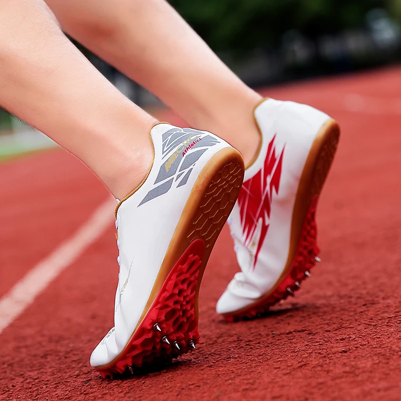 Spiked Spike Sneakers for Men and Women, Lightweight, Lace-up, Sport Training Shoes, Outdoor