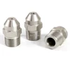 Stainless Steel Universal Linear Nozzle 0 Degree Liquid Column Flow Tip High Pressure Cleaning Cutting Cone Nozzle 1/8" 1/4" 3/8 6