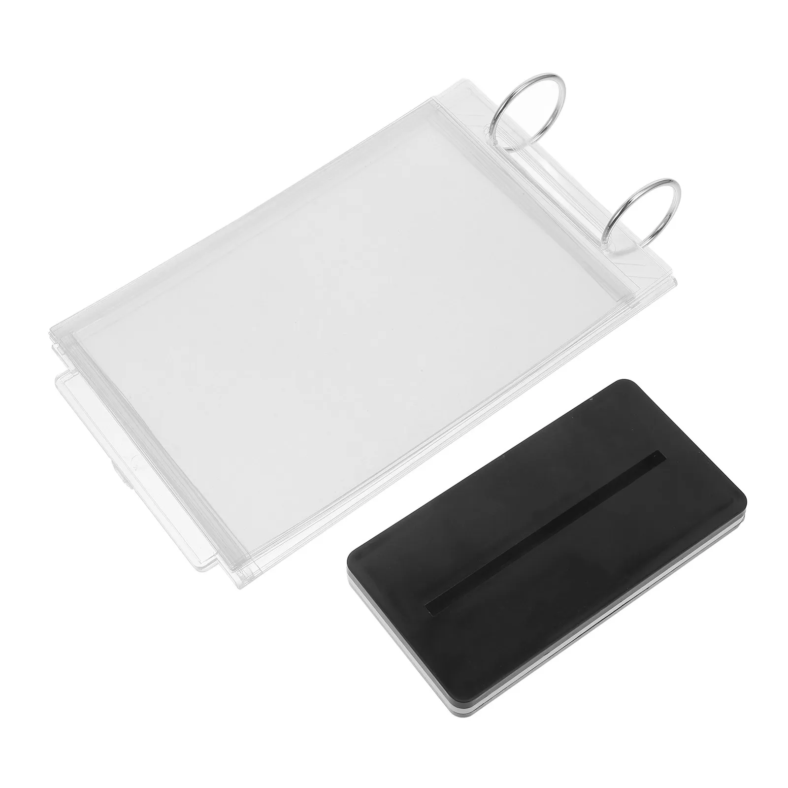 프리미엄 메뉴 디스플레이 랙 10x20cm 투명 플라스틱 테이블탑 사인 홀더 (소매점, 파티, 연회, 브라이덜 샤워, 이벤트용)