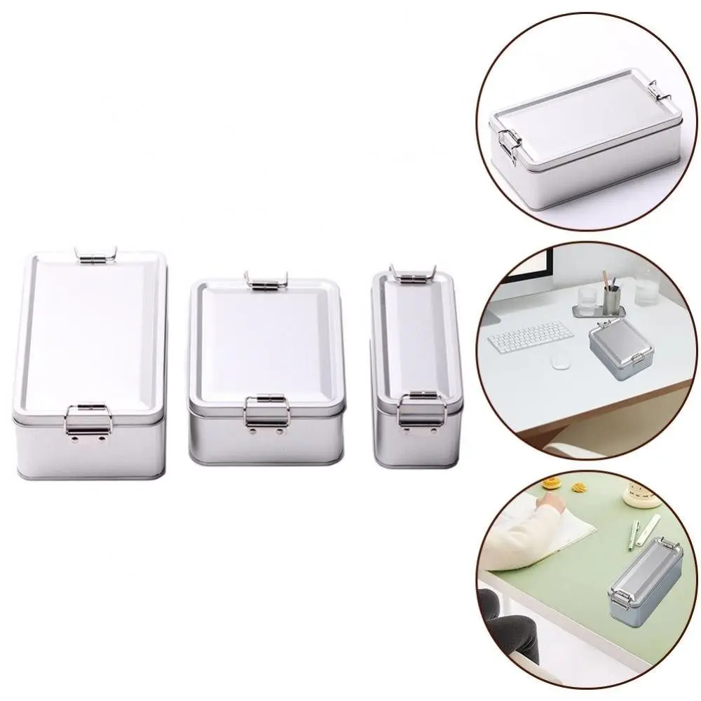Rectangular Iron Box High Quality Metal Storage Box Cake Packaging Box Durable with Lid Candy Box 5