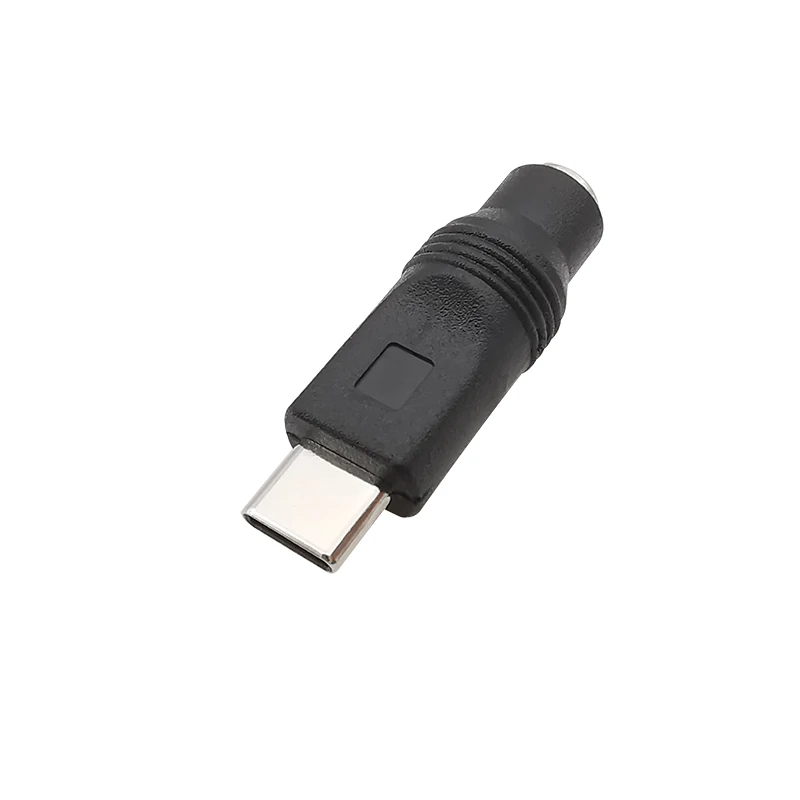 1Pcs Type-C DC Power Plug Jack Connectors USB Type C Male to 5.5mm x 2.1mm Female Socket Adapter Converter For Phone Charging